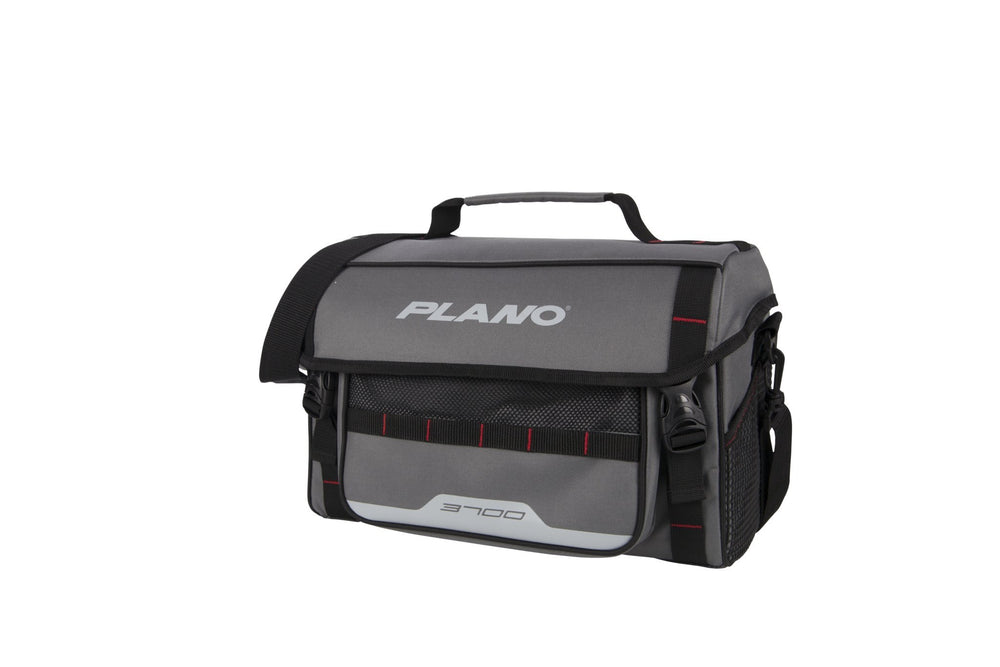 Plano PLAB37120 softsider tackle bag grey front view for organized weekend trips