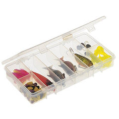 Plano Pocket Stowaway 8-compartment box keeps tackle organized and easy to access.