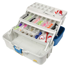 Plano Ready-Set-Fish 3-Tray Tackle Box with open cantilever tray for organized gear