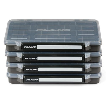 Open lid showcasing translucent lid and compartments