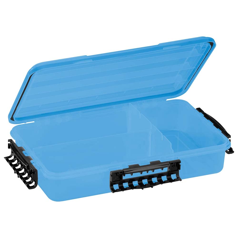 Plano Waterproof Stowaway 3700 deep bulk box keeps gear dry on the water.