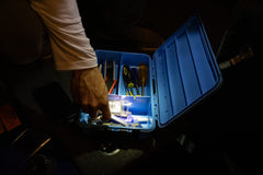Plano Waterproof Stowaway with Dri-Loc seal demonstrates reliable waterproof storage.