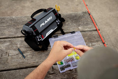 Water-resistant front zipper and exterior pockets on Softsider bag