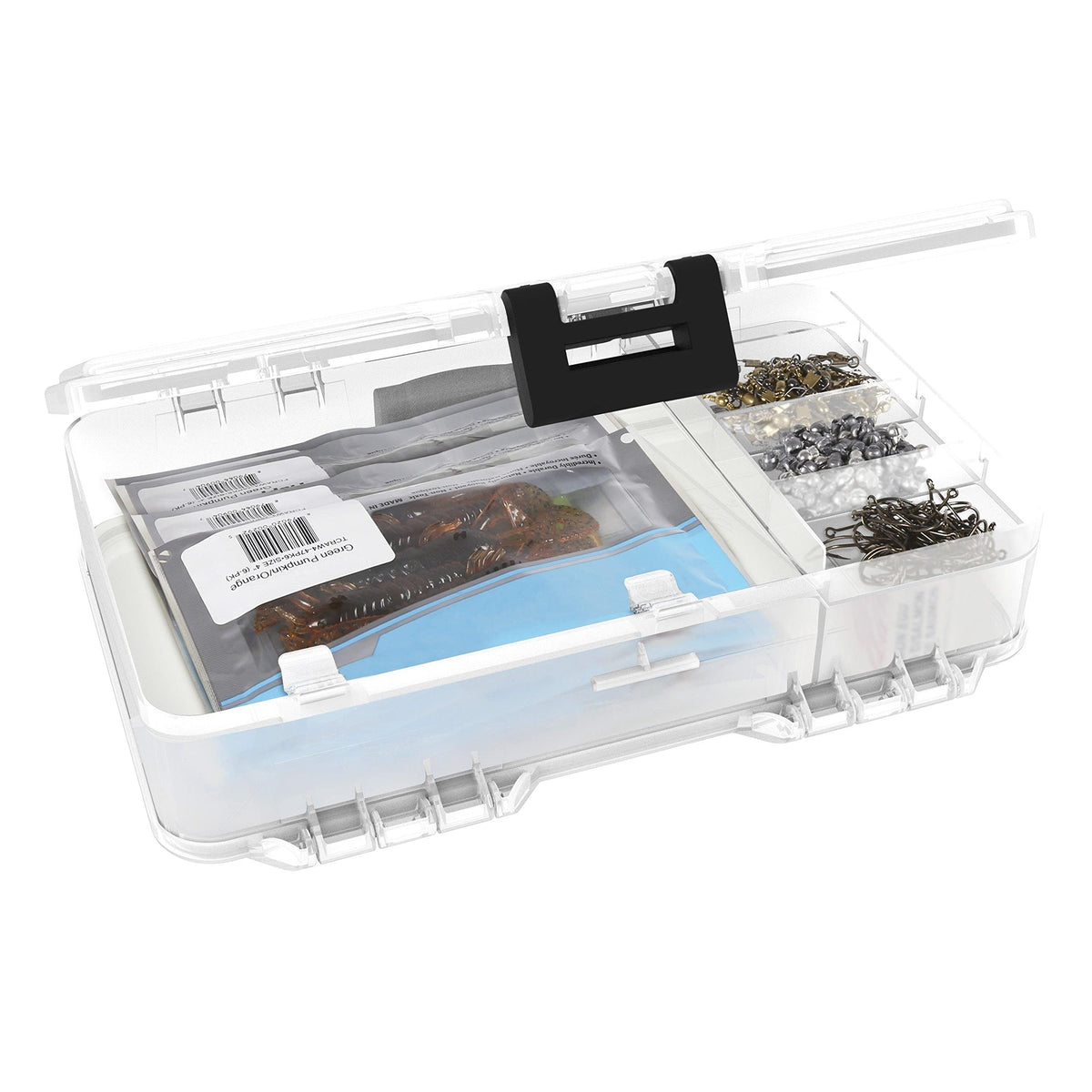 Plano Worm Stowaway 3600 with rolodex design for quick access to bait bags