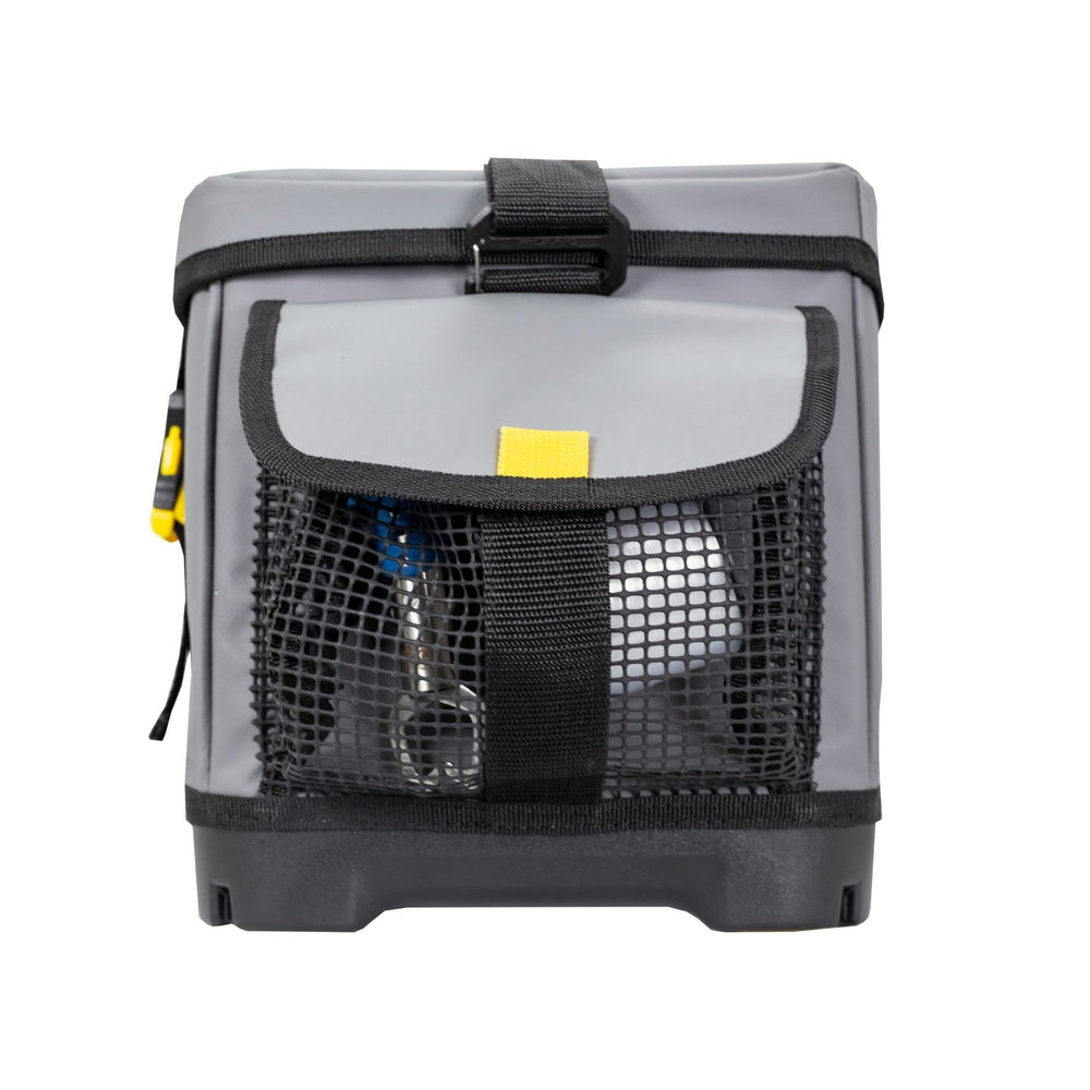 Plano Z-Series 3700 Tackle Bag in boat use showing organized rigging