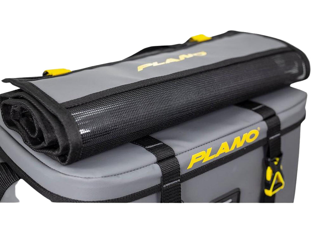 Close-up of water-resistant TPE-coated fabric and zipperless design