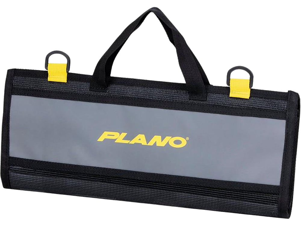 Plano Z-Series Lure Wrap gray and black open to reveal six clear compartments