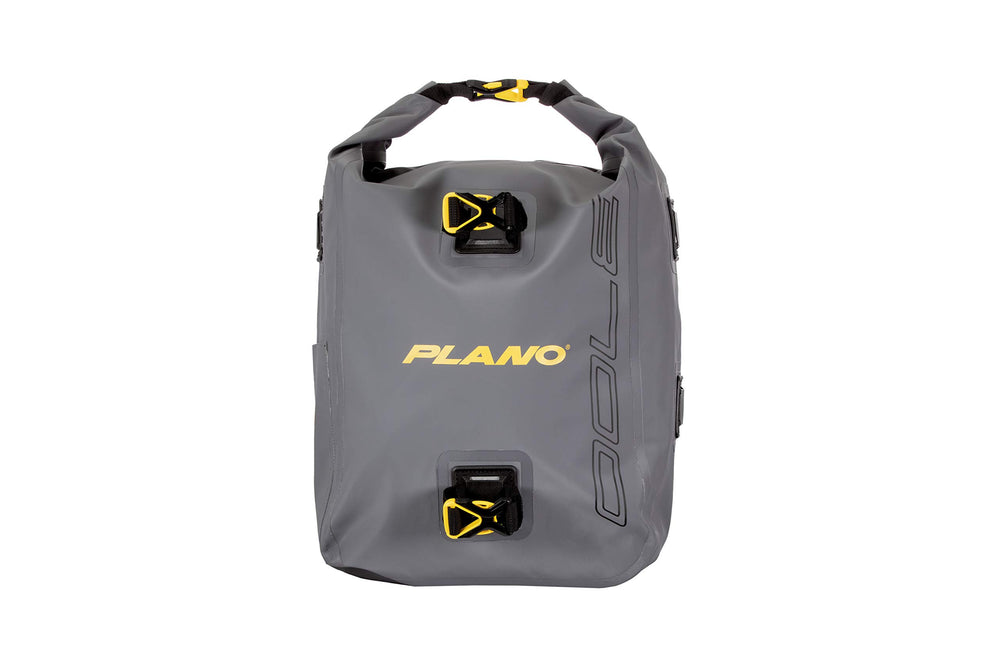 Plano Z-Series roll-top waterproof backpack side pocket for quick gear access.