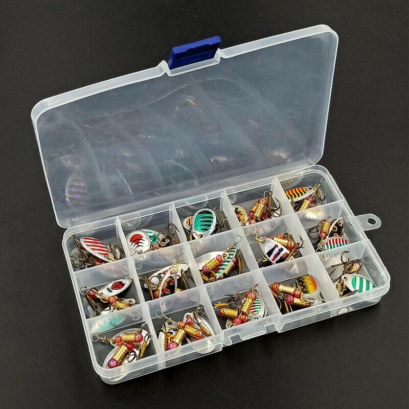 Plastic tackle boxes for easy storage and transport