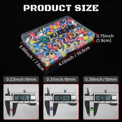 Plastic storage box for beads with multiple compartments
