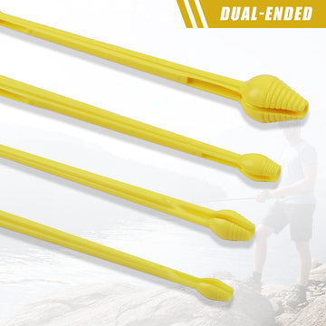 Hand holding dehooker for kayak and freshwater fishing