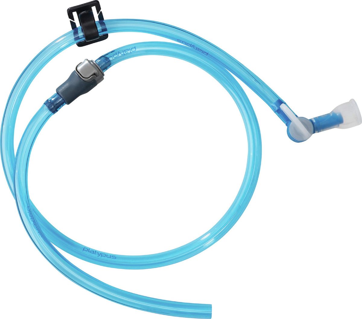 Platypus Big Zip EVO drink tube kit with HyFLO bite valve for quick hydration on outdoor adventures.