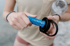 Platypus DayCap fits wide-mouth bottles for easy on-the-go hydration.