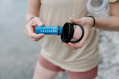 Platypus DayCap filter inside demonstrates hollow fiber filtration for fast performance.