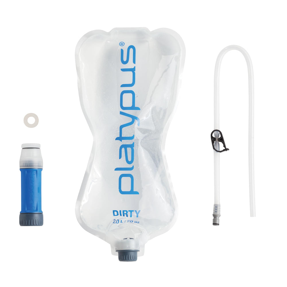 Platypus QuickDraw compatible 28mm threading fits common bottles and reservoirs.