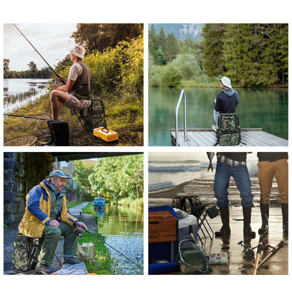Men's outdoor fishing backpack suitable for trips