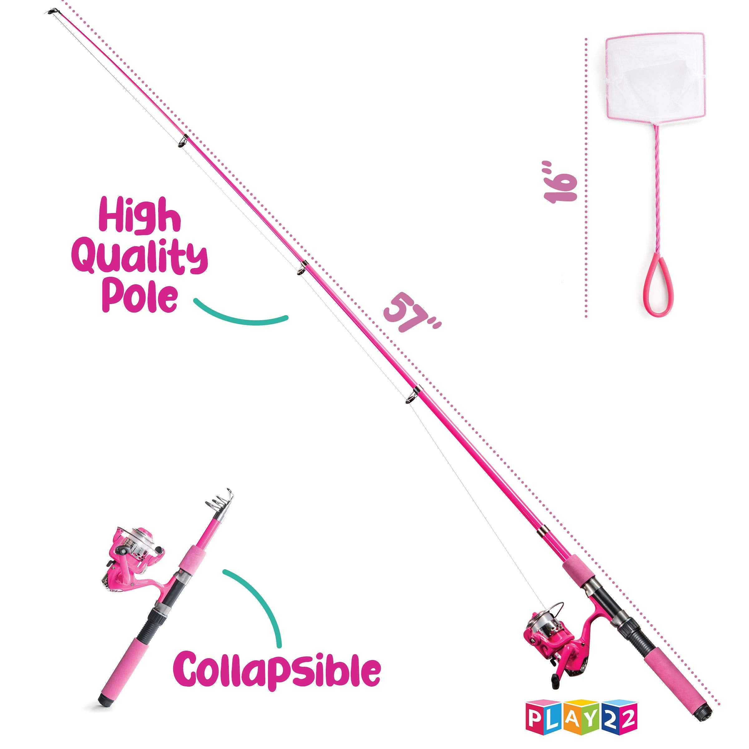 Play22 Bobbers and Hooks enable easy bite detection and reliable hookups.