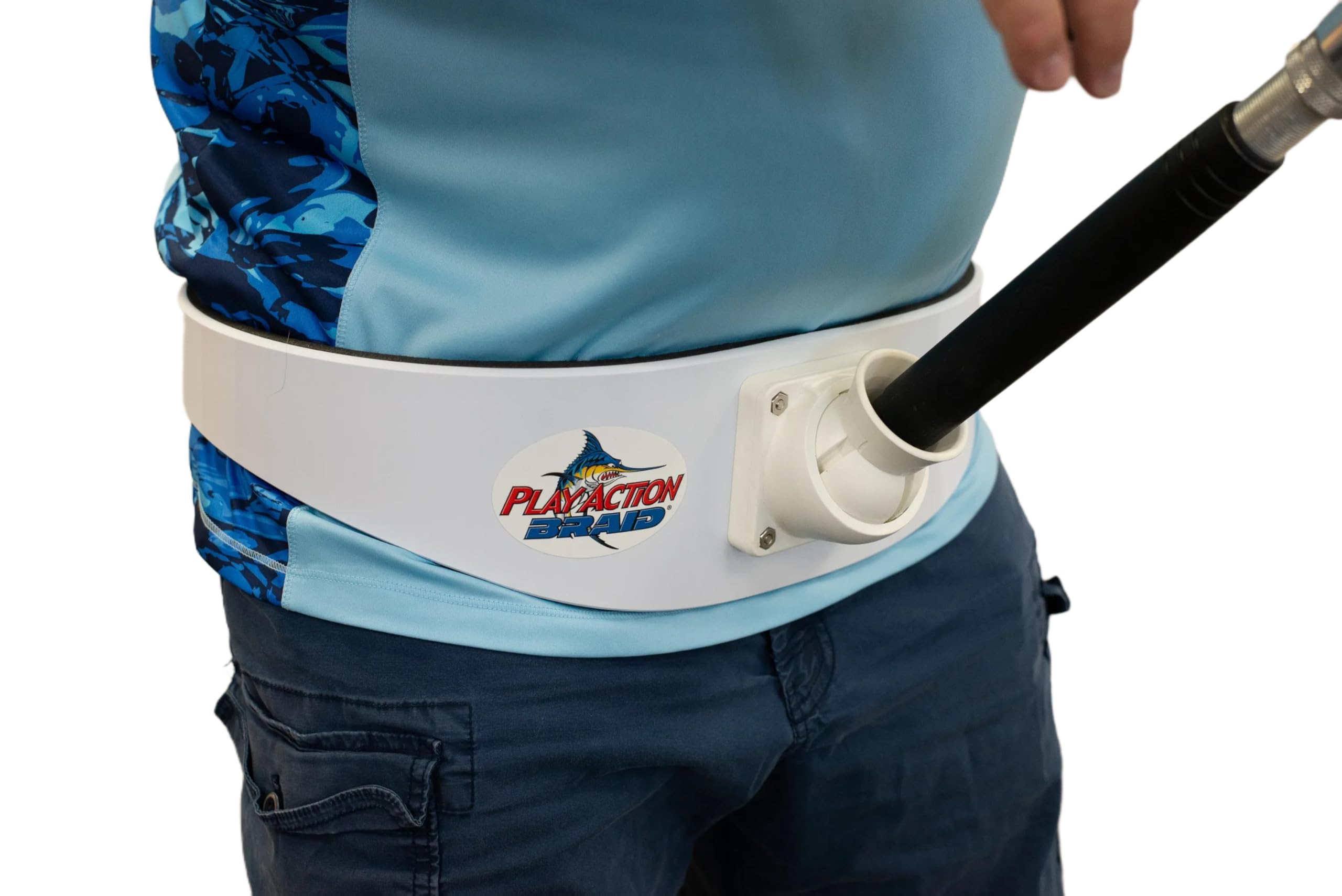 PlayAction B100M snap-on rod belt hip clip for quick attachment.