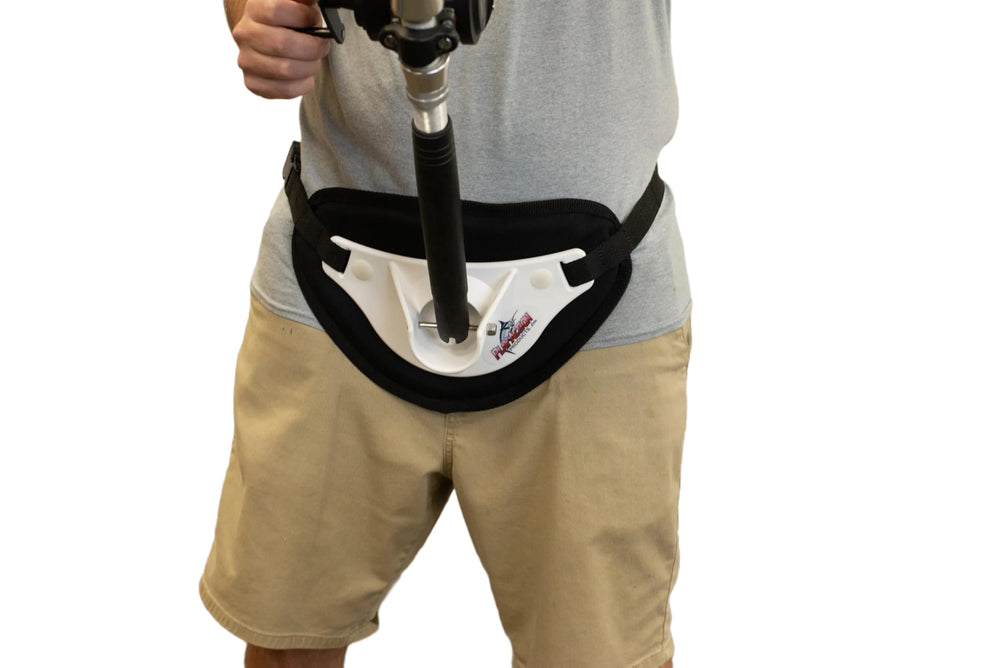 PlayAction B260 Dorado Rod Belt front view, highlighting the anti-slip pad for secure hold.