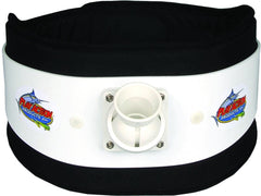 PlayAction B800XL snap-on rod belt worn around hips for quick fishing setup.
