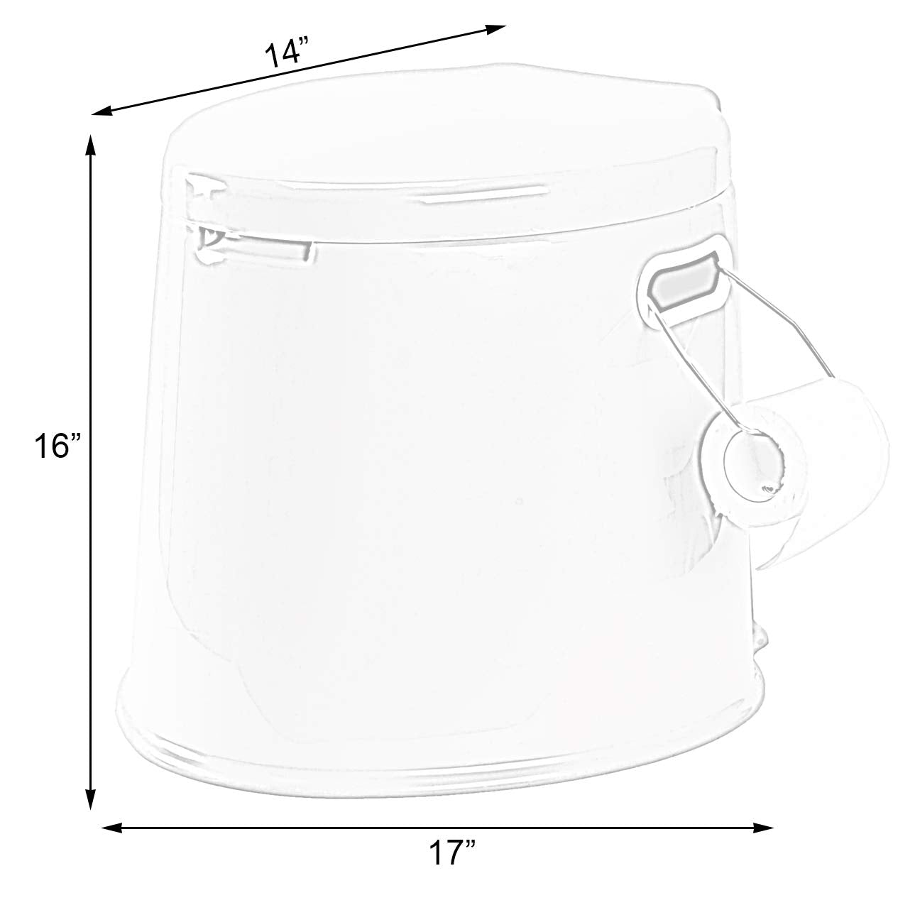 Playberg portable toilet compact dimensions fit in cars and backpacks.