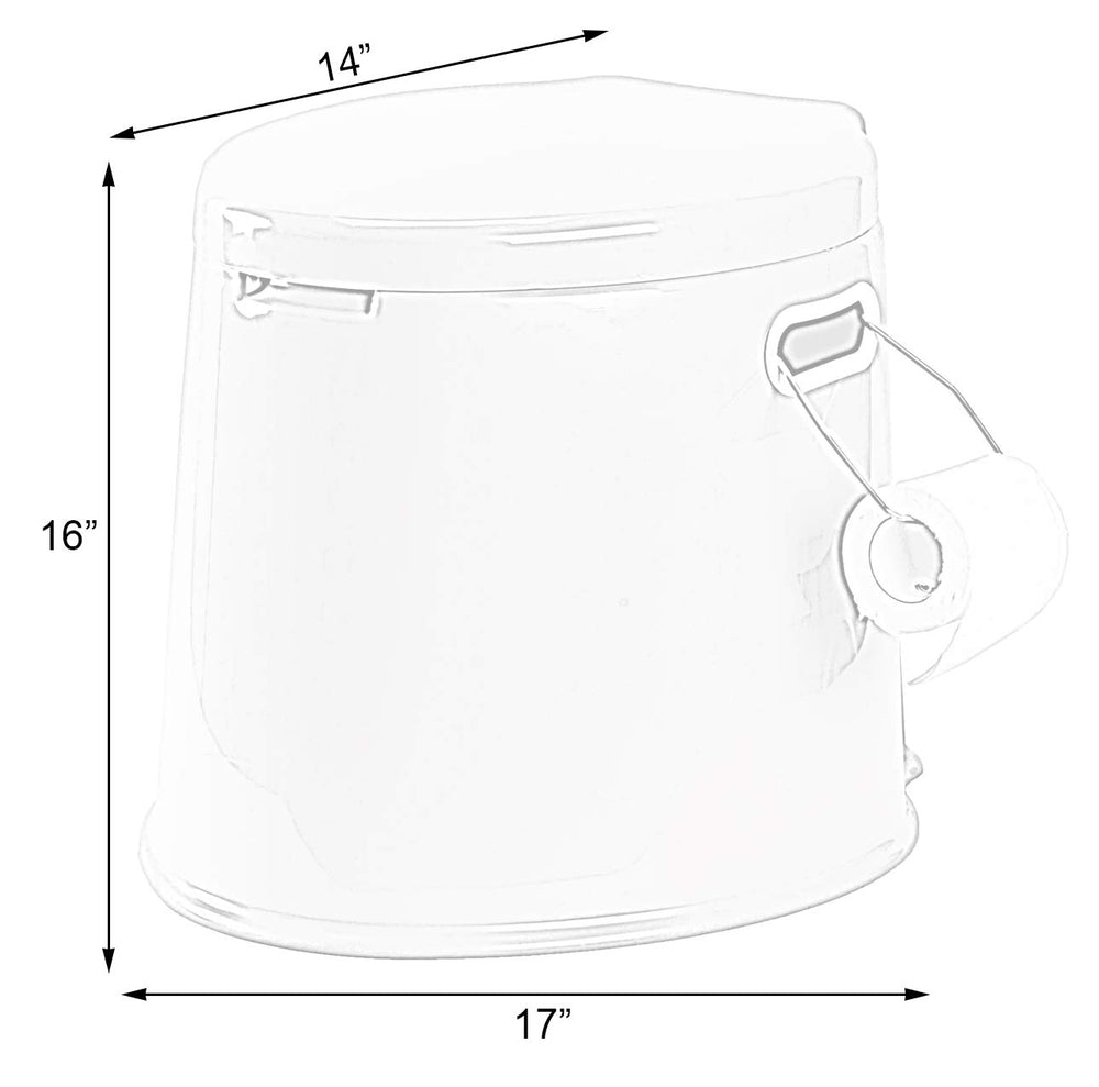 Playberg portable toilet compact dimensions fit in cars and backpacks.