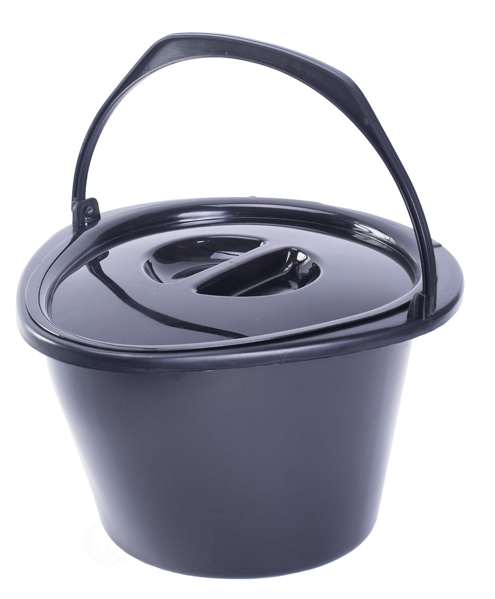 Playberg portable toilet lid used as a chair for on-site breaks.