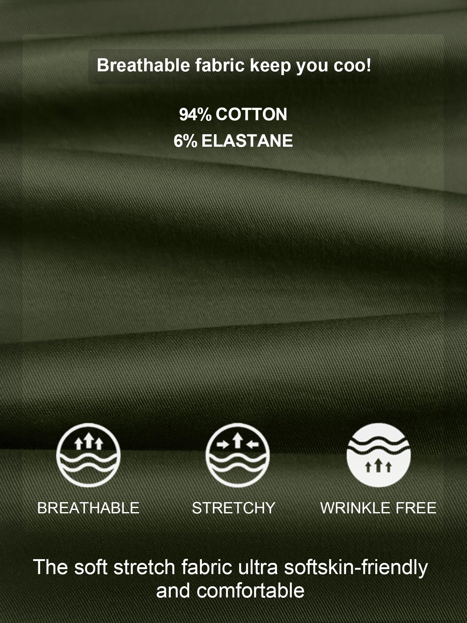 PLEPAN fabric twill closeup highlights cotton blend softness and stretch.