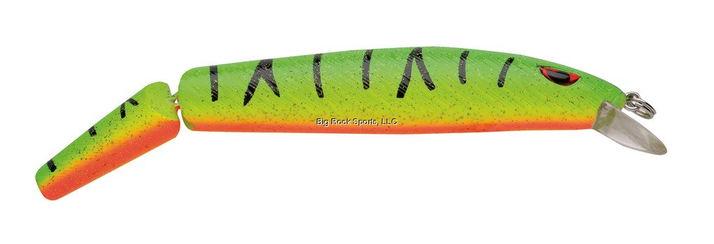 P-Line Angry Eye Predator Minnow in Fire Tiger for casting and triggering strikes.