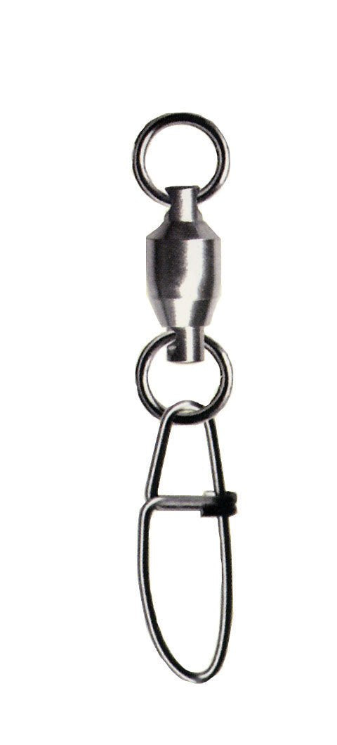 P-Line ball bearing swivel with cross lock snap for quick lure changes and reliable line control
