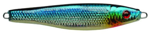 P-Line Hali-Drop Jig Chrome/Blue Glow enhances deep-water visibility for bottom-dwelling species