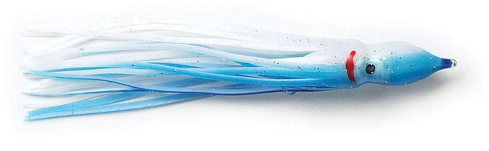 P-Line Sunrise Squid long-tentacles in action attracting gamefish during long retrieves