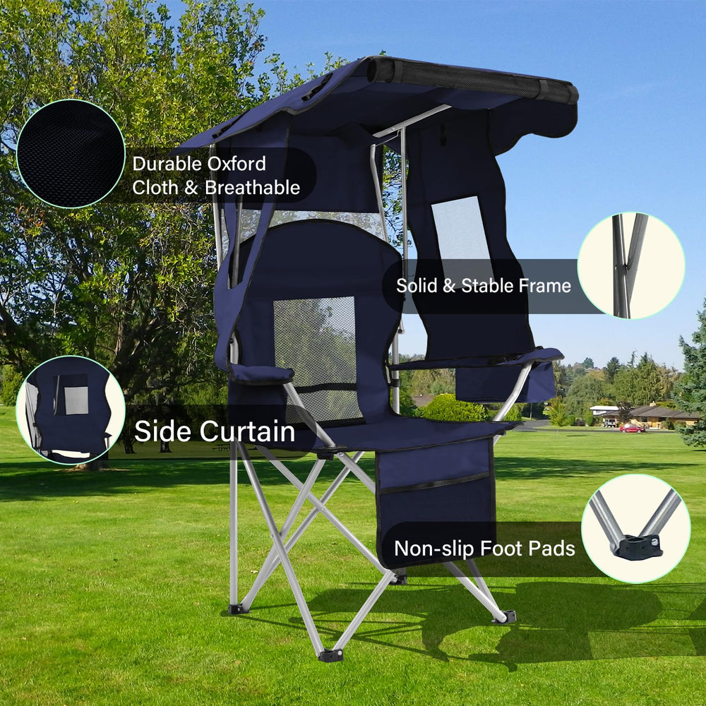 PLKO adjustable canopy attachment lets you customize shade as the sun moves