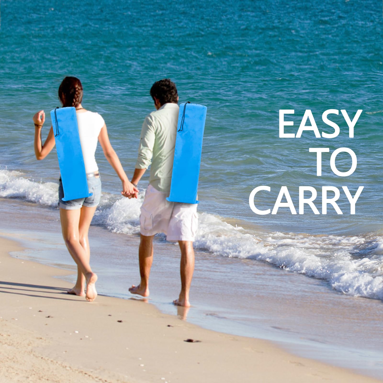 PLKO padded armrests deliver comfortable support on long beach days.