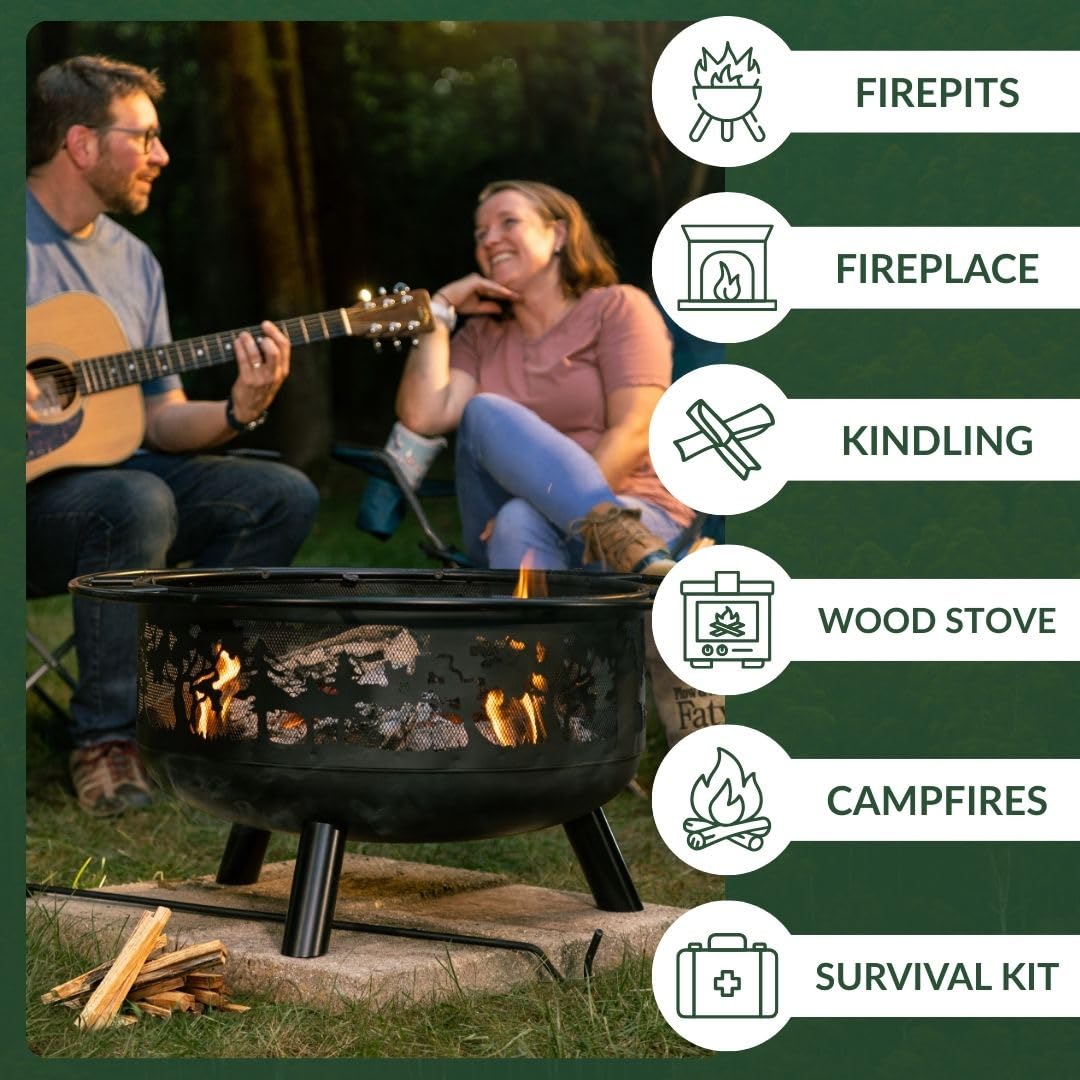 Compact Fatwood bundle for stoves and fire pits by Plow & Hearth