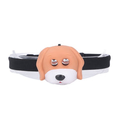 plplaaoo cute dog headlamp front view for kids' nighttime adventures