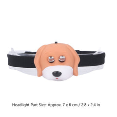 plplaaoo headlamp in dark night use illuminates trails