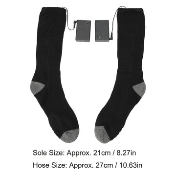 plplaaoo heated socks show secure ankle battery compartments for safe use