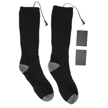 plplaaoo heated socks demonstrate fast heat up for instant warmth on cold trails