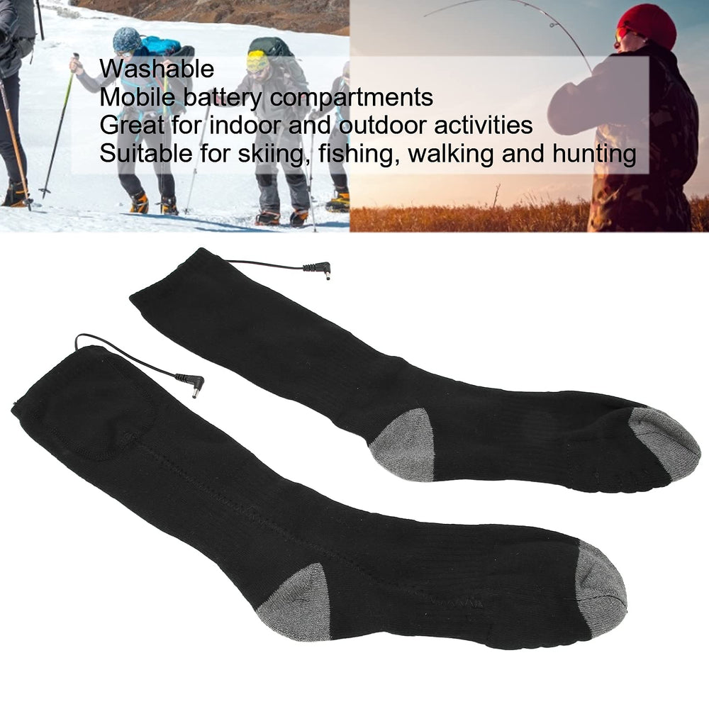 plplaaoo heated socks feature soft, durable fabric for comfortable outdoor wear