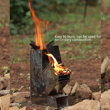 plplaaoo Rocket Stove air intake control enables precise flame adjustment