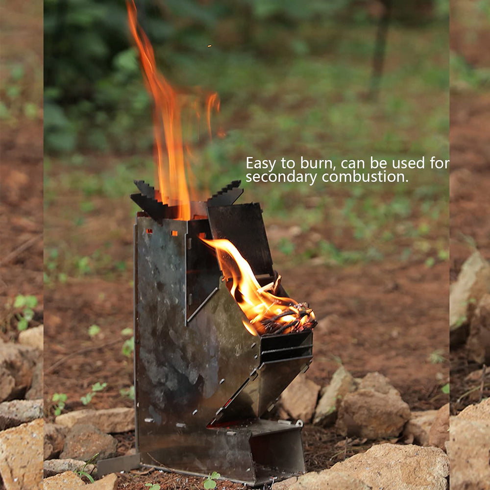 plplaaoo Rocket Stove air intake control enables precise flame adjustment