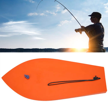 plplaaoo trolling board features orange color with blue wire for high visibility.