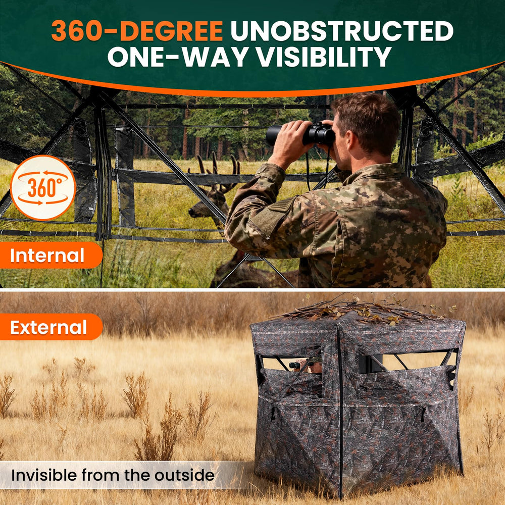 Plscoverit hunting blind floor mat provides waterproof comfort on damp ground
