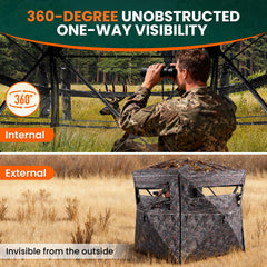 Plscoverit hunting blind floor mat provides waterproof comfort on damp ground