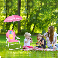 PLULON folding kids chair demonstrates portable design for easy transport on trips.