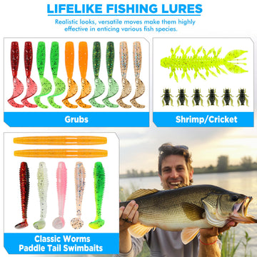 Includes 57 accessories 20 splits 15 offset hooks and more