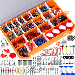 PLUSINNO 263-piece fishing tackle kit with tackle box