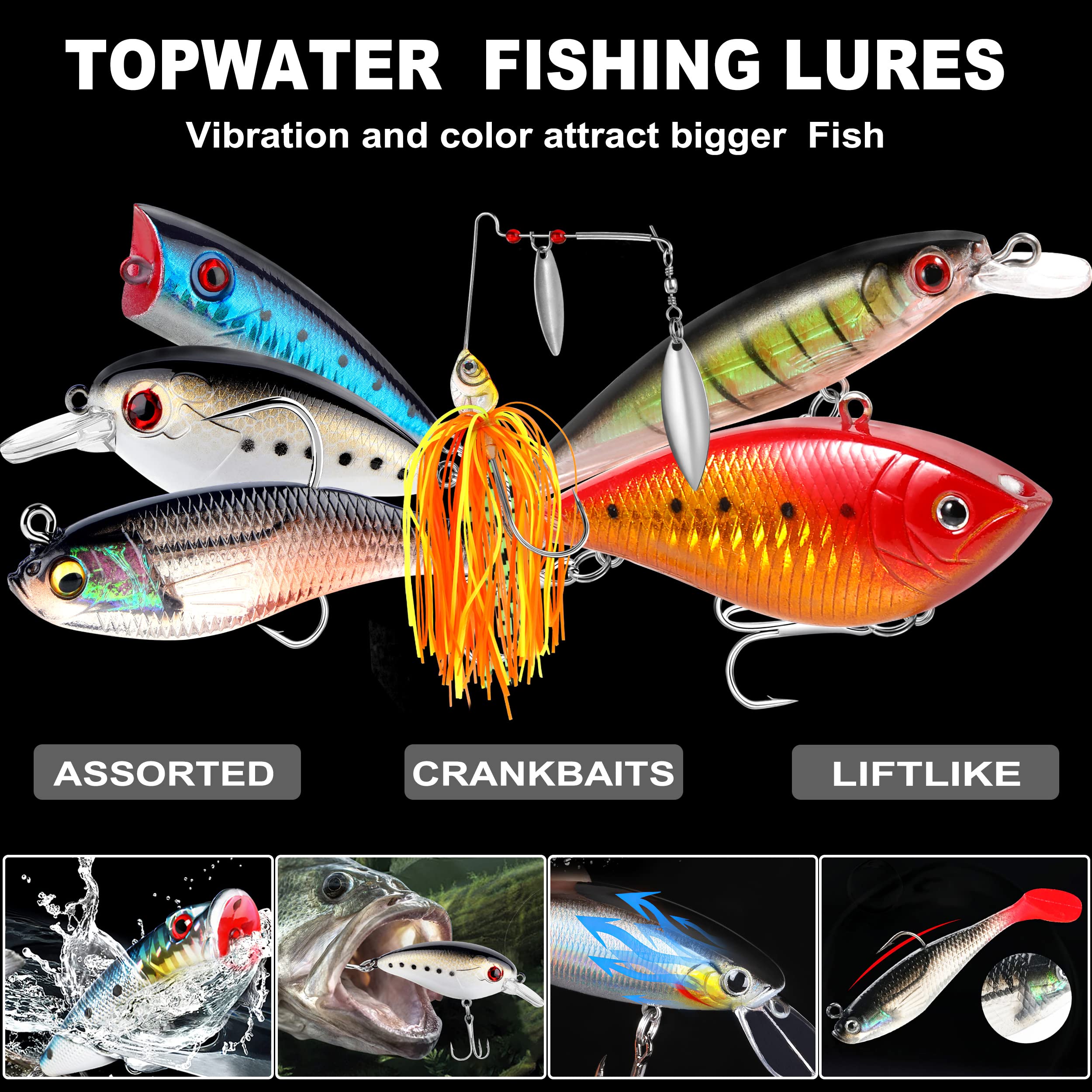 Lifelike minnow lure with 3D eyes