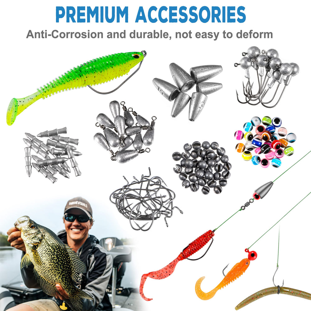 Compact double-layer tackle box interior